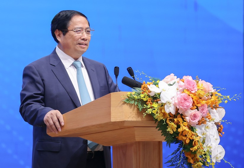 Thủ tướng Phạm Minh Chính gặp mặt và đối thoại với thanh niên năm 2024. Ảnh: VGP.