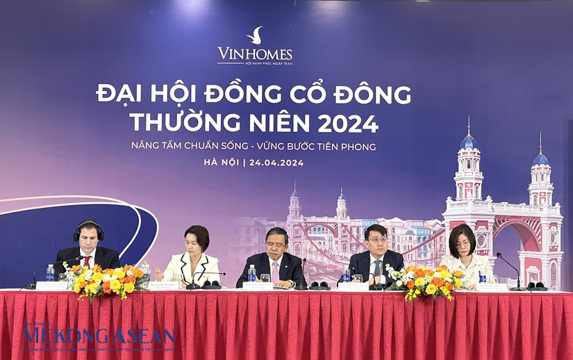 Ban lãnh đạo Vinhomes tại ĐHĐCĐ thường niên năm 2024. Ảnh: Thảo Ngân - Mekong ASEAN.