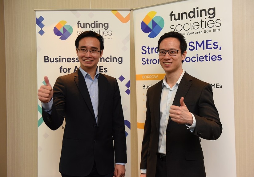 Kelvin Teo và Reynold Wijaya, hai đồng sáng lập Funding Societies.