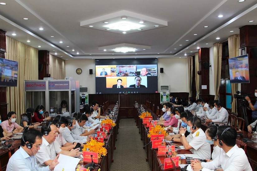 Tỉnh Bình Phước tổ chức Hội nghị trực tuyến xúc tiến đầu tư với doanh nghiệp Thái Lan. Ảnh: Becamex IDC
