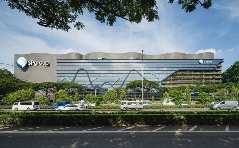 Hình ảnh trụ sở Tập đoàn điện lực Singapore SP Group.