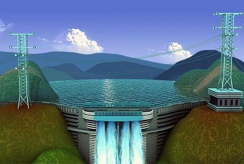 Hình ảnh mô phỏng nhà máy thủy điện Tanahu (Nepal)