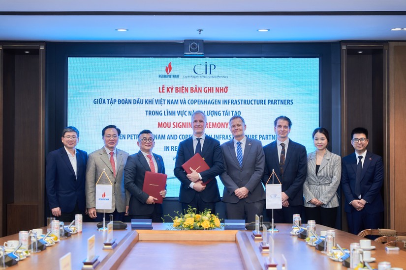 Tập đoàn Dầu khí Việt Nam và Tập đoàn Copenhagen Infrastructure Partners hợp tác trong lĩnh vực năng lượng tái tạo. Ảnh: CIP