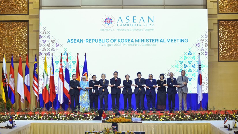 Các đại biểu dự Hội nghị Bộ trưởng Ngoại giao ASEAN - Hàn Quốc. Ảnh: VGP