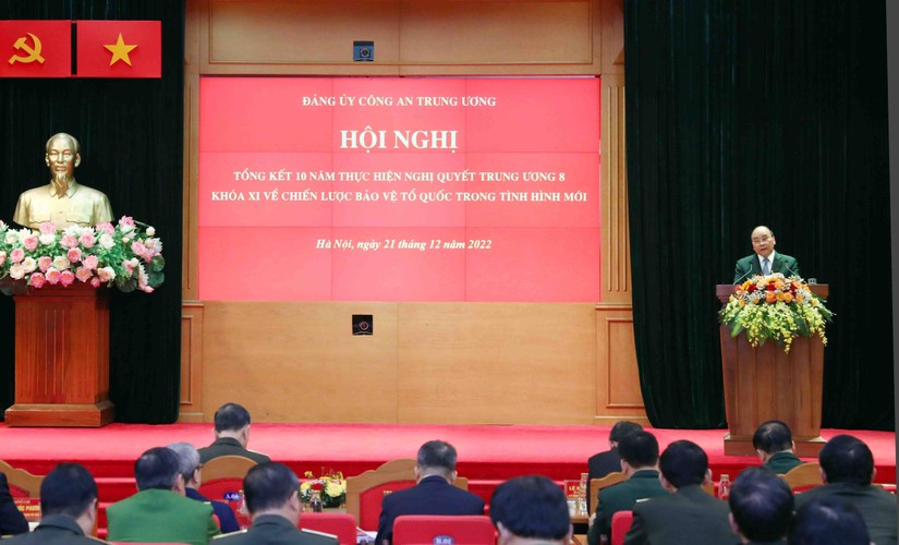 Chủ tịch nước Nguyễn Xuân Phúc phát biểu chỉ đạo hội nghị. Ảnh: TTXVN