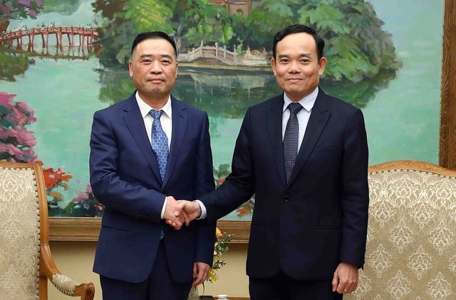 Phó Thủ tướng Trần Lưu Quang tiếp Chủ tịch Tập đoàn Sunny Ye Liaoning. Ảnh: VGP