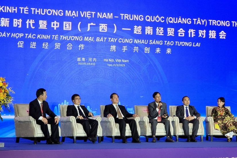 Toàn cảnh Hội nghị Kết nối hợp tác Kinh tế thương mại Việt Nam - Trung Quốc (Quảng Tây) trong thời kỳ mới. Ảnh: Anh Thư