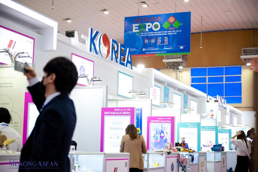 Gian hàng quốc gia Hàn Quốc tại Vietnam EXPO 2023. Ảnh: Sơn Quách