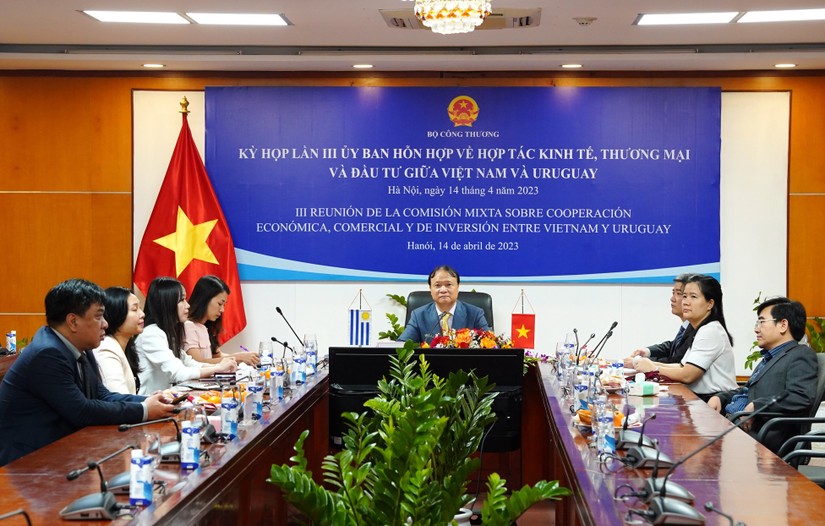 Thứ trưởng Bộ Công Thương Việt Nam Đỗ Thắng Hải chủ trì Kỳ họp tại đầu cầu Hà Nội. Ảnh: Bộ Công Thương