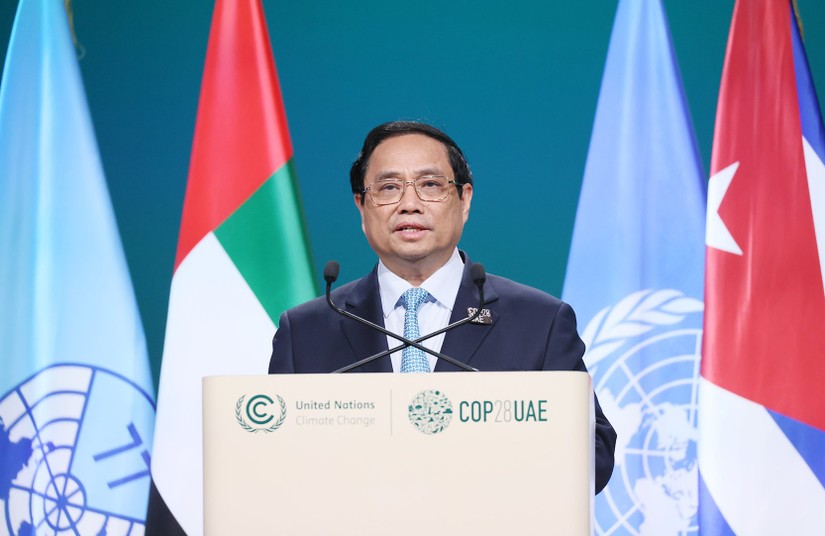 Thủ tướng Chính phủ Phạm Minh Chính phát biểu tại Hội nghị Thượng đỉnh. Ảnh: VGP