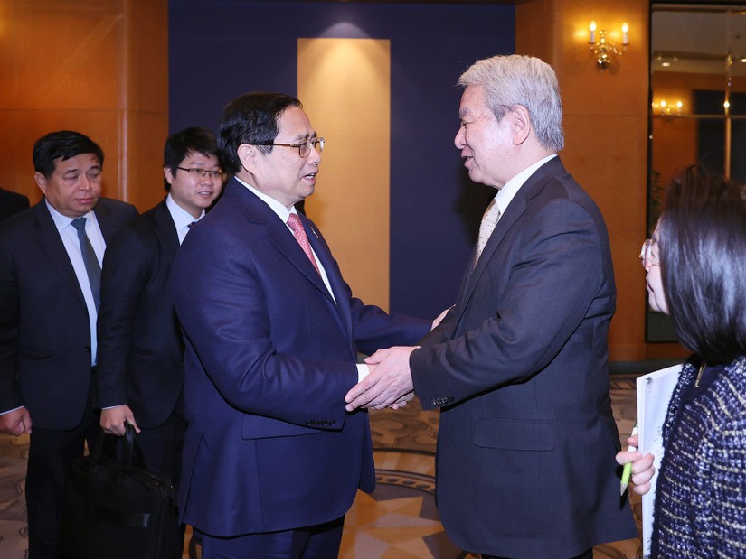 Thủ tướng Phạm Minh Chính và Chủ tịch JICA Tanaka Akihiko. Ảnh: VGP