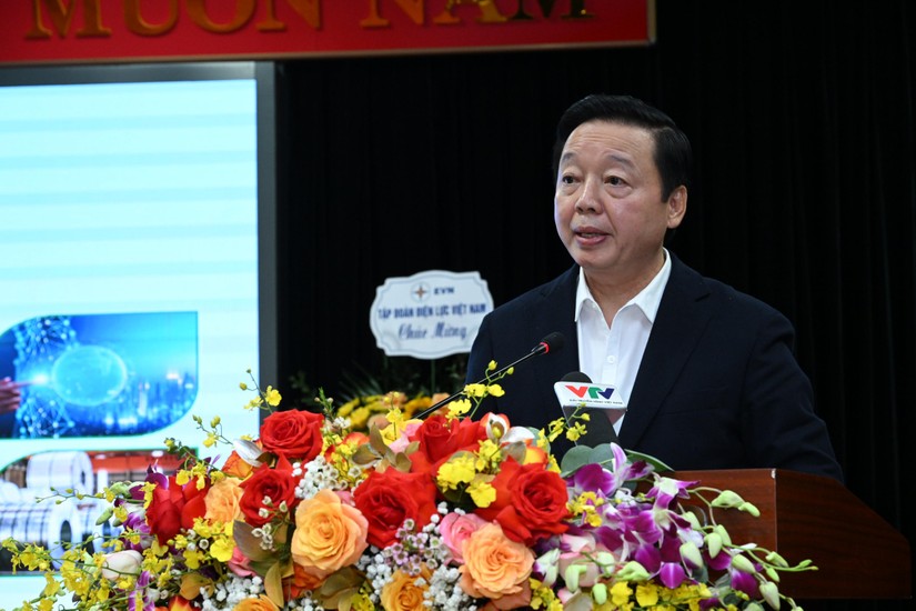 Phó Thủ tướng Trần Hồng Hà phát biểu chỉ đạo tại Hội nghị tổng kết công tác năm 2023 và triển khai nhiệm vụ năm 2024 của ngành công thương. Ảnh: Bộ Công Thương