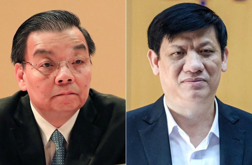 Hai cựu bộ trưởng Chu Ngọc Anh (ảnh trái) và Nguyễn Thanh Long sẽ ra hầu tòa ngày mai trong đại án Việt Á.