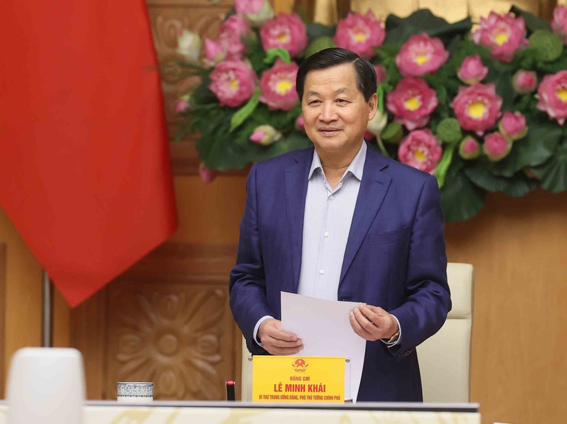 Phó Thủ tướng Lê Minh Khái nhấn mạnh: "trường hợp đặc biệt phải có giải pháp đặc biệt". Ảnh: VGP