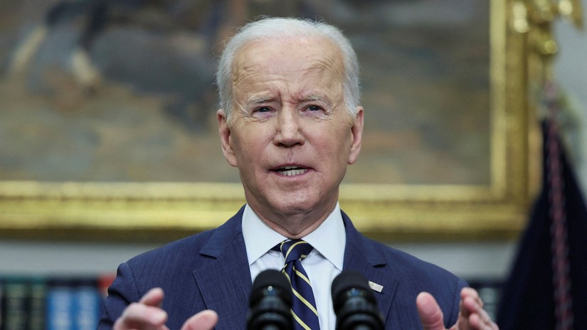 Tổng thống Mỹ Joe Biden hôm 11/3 đã kêu gọi thu hồi quy chế Tối huệ quốc với Nga. Ảnh: Reuters