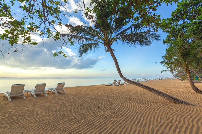 Một bãi biển nổi tiếng ở Sanur, Bali, Indonesia. Ảnh: Shutterstock