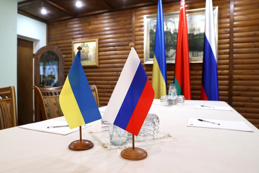 Nga và Ukraine đã tổ chức 3 vòng đàm phán trực tiếp nhưng chưa có đột phá nào về thỏa thuận hòa bình. Ảnh: TASS
