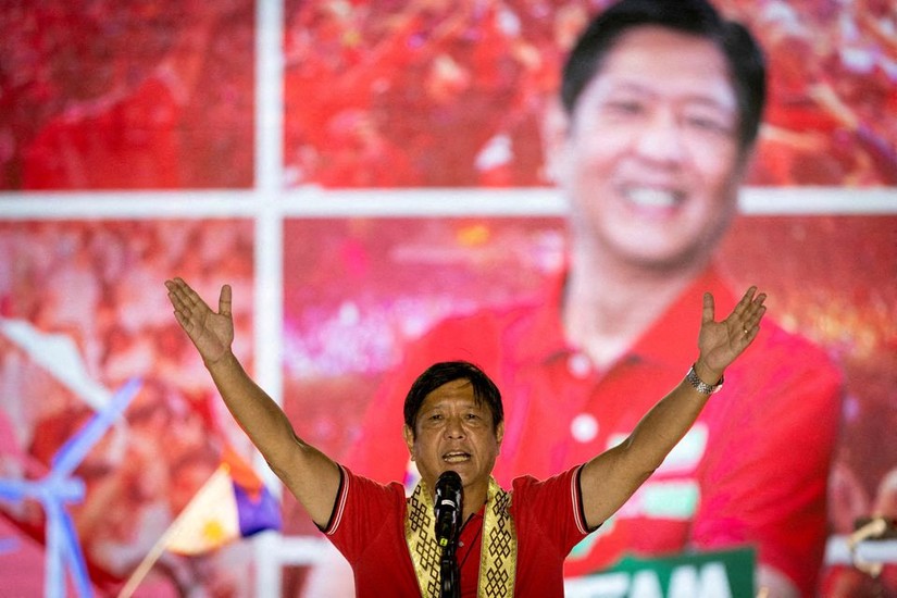 Ông Ferdinand Marcos Jr giành chiến thắng áp đảo về kết quả phiếu bầu bầu tổng thống. Ảnh: Reuters