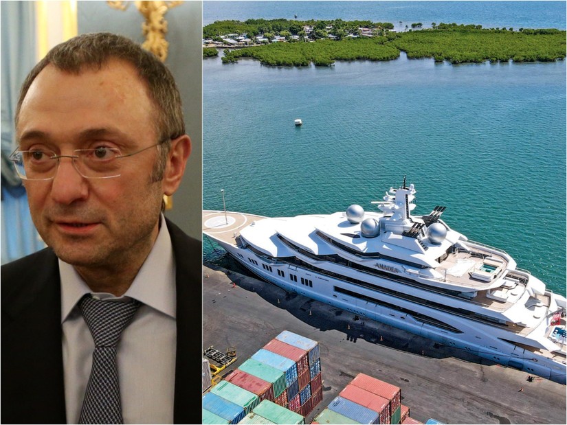 Tỷ phú Nga Suleyman Kerimov và siêu du thuyền Amadae trị giá 325 triệu USD cập cảng tại Fiji. Ảnh: Insider