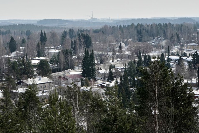 Toàn cảnh thị trấn biên giới Imatra, Phần Lan, ngày 24/3. Ảnh: Reuters