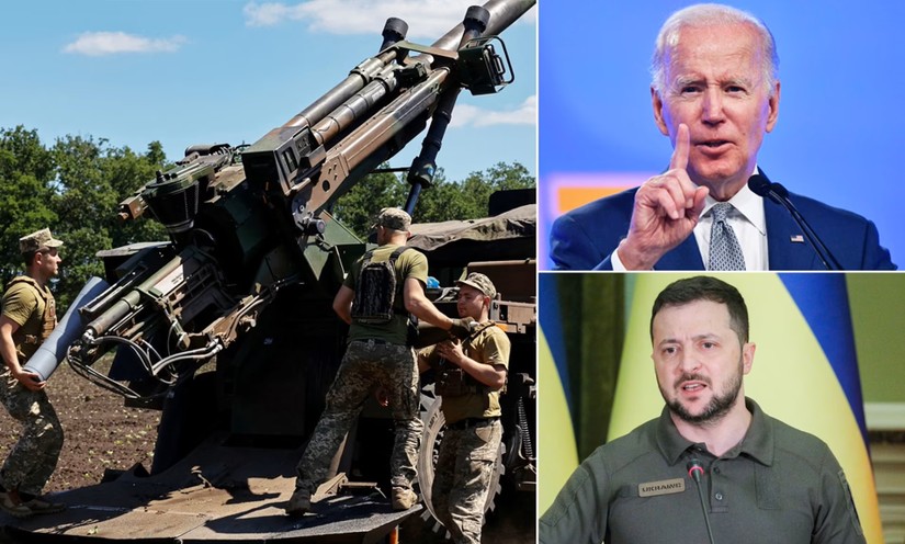 Tổng thống Mỹ Joe Biden đã điện đàm với người đồng cấp Ukraine Volodymyr Zelensky. Ảnh: Daily Mail