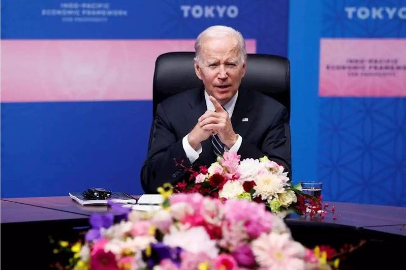 Tổng thống Mỹ Joe Biden là người khởi động IPEF. Ảnh: Reuters