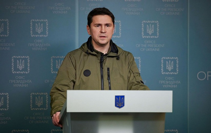 Ông Mikhail Podoliak, trợ lý Tổng thống Ukraine Volodymyr Zelensky. Ảnh: TASS