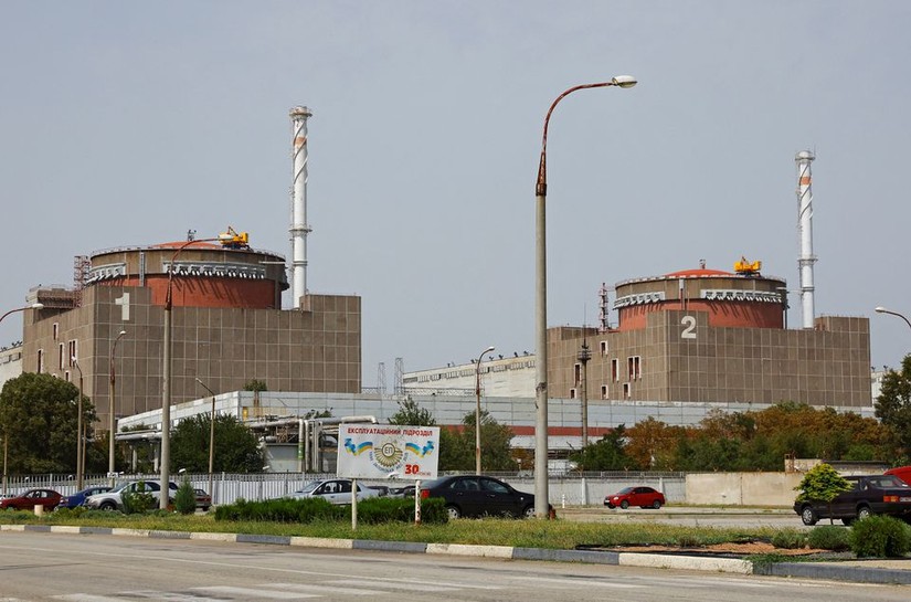 Khung cảnh bên ngoài nhà máy điện hạt nhân Zaporizhzhia, thành phố Energodar, miền Nam Ukraine, ngày 22/8. Ảnh: RT 