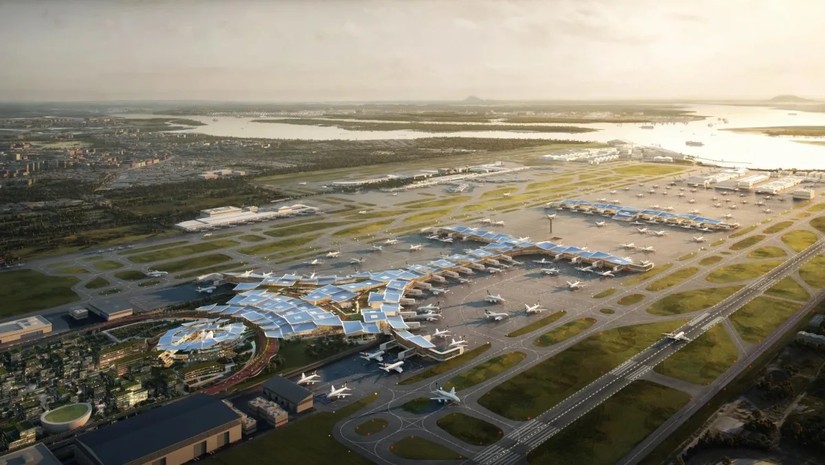 Siêu nhà ga T5 của Sân bay quốc tế Changi dự kiến đón 50 triệu hành khách mỗi năm. Ảnh: Changi Airport Group