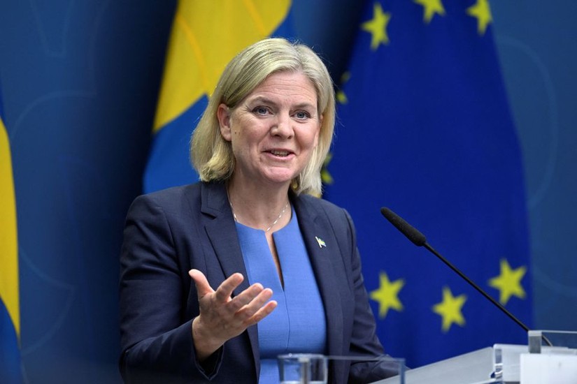 Thủ tướng Thụy Điển Magdalena Andersson. Ảnh: Reuters