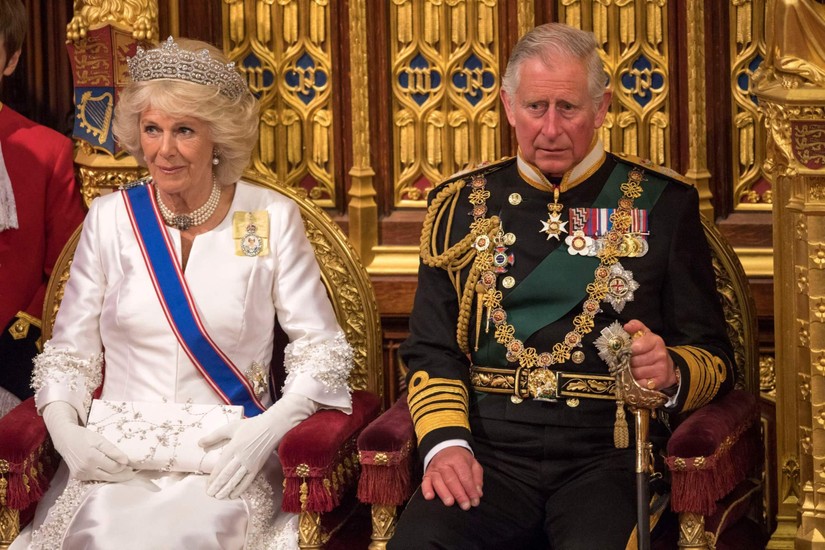 Vua Charles III và Vương hậu Camilla. Ảnh: AP