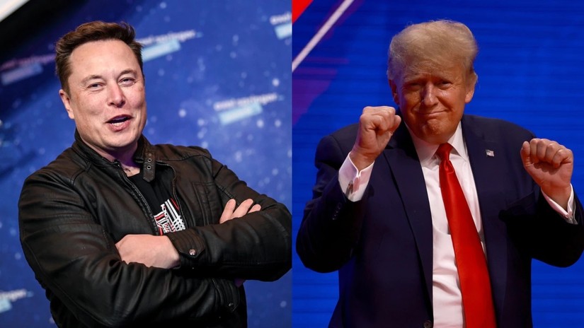 Tỷ phú Elon Musk thông báo mở khóa tài khoản Twitter cho ông Trump. Ảnh: Sky News