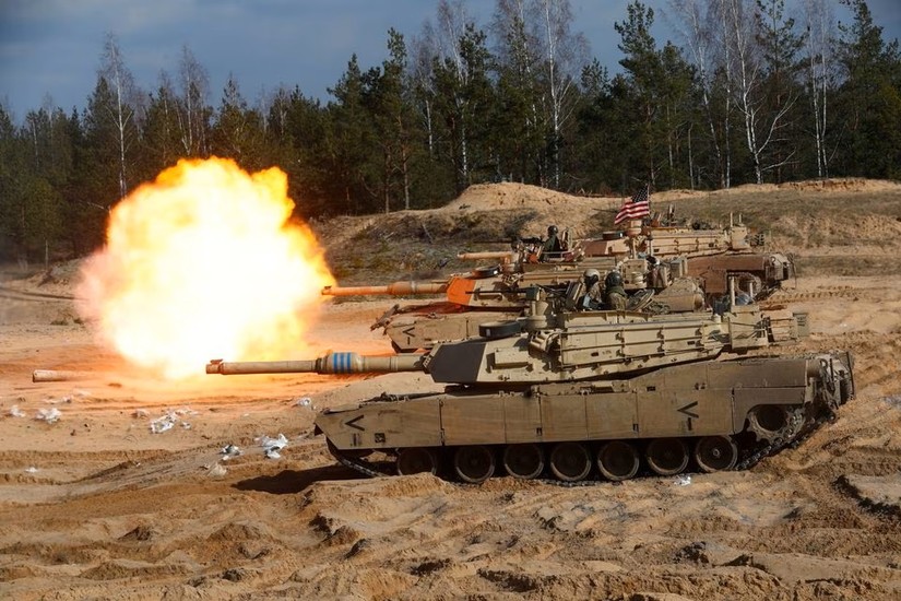 Mỹ tuyên bố sẽ cung cấp cho Ukraine 31 xe tăng M1 Abrams. Ảnh: Reuters