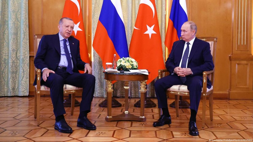 Tổng thống Thổ Nhĩ Kỳ Recep Erdogan và Tổng thống Nga Vladimir Putin. Ảnh: Sputnik