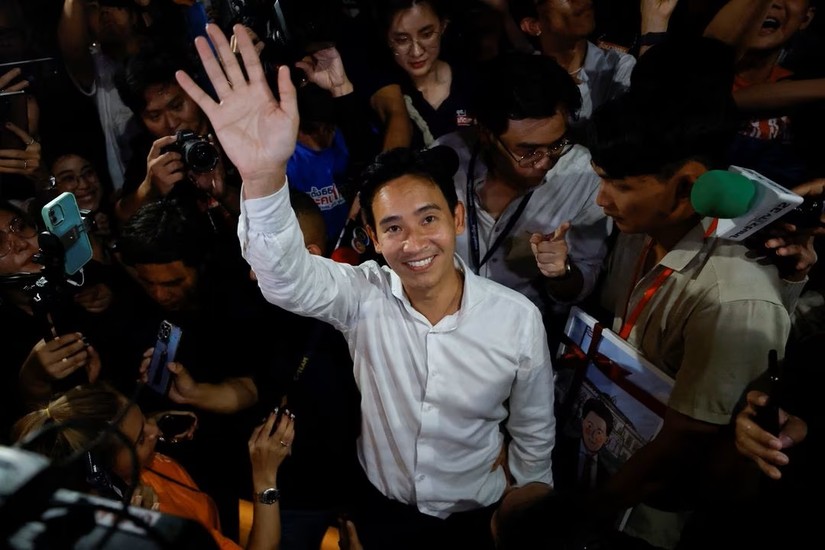 Đảng Tiến lên của ông Pita Limjaroenrat giành được số ghế cao nhất trong Hạ viện Thái Lan. Ảnh: Reuters