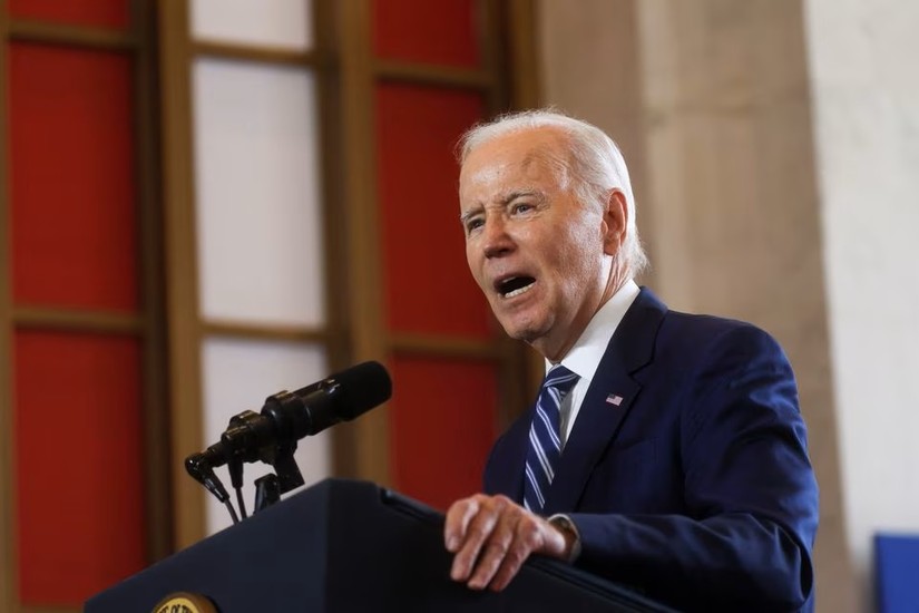 Tổng thống Mỹ Joe Biden có bài phát biểu tại Chicago, Illinois, ngày 28/6. Ảnh: Reuters