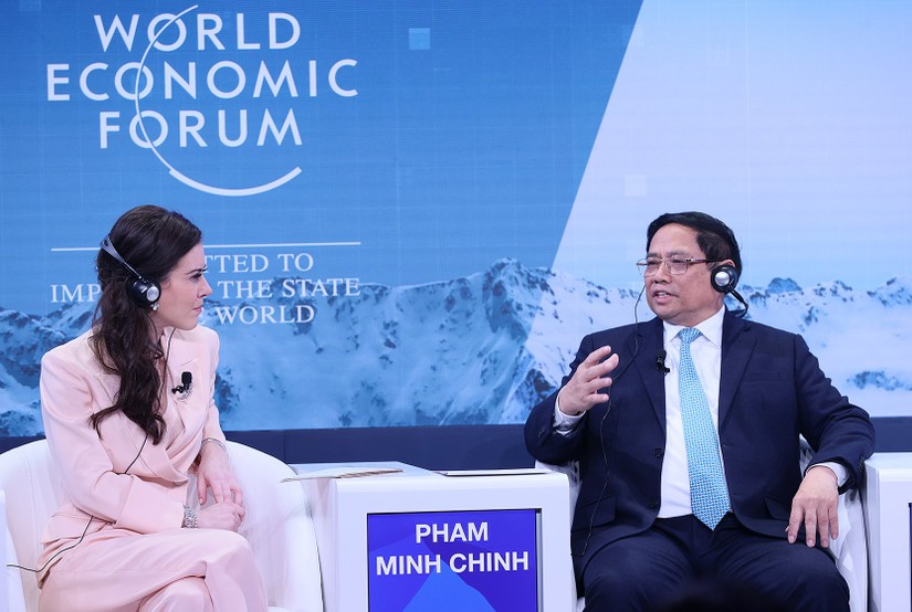 Thủ tướng Phạm Minh Chính phát biểu tại Phiên thảo luận: "Các bài học từ ASEAN". Ảnh: VGP