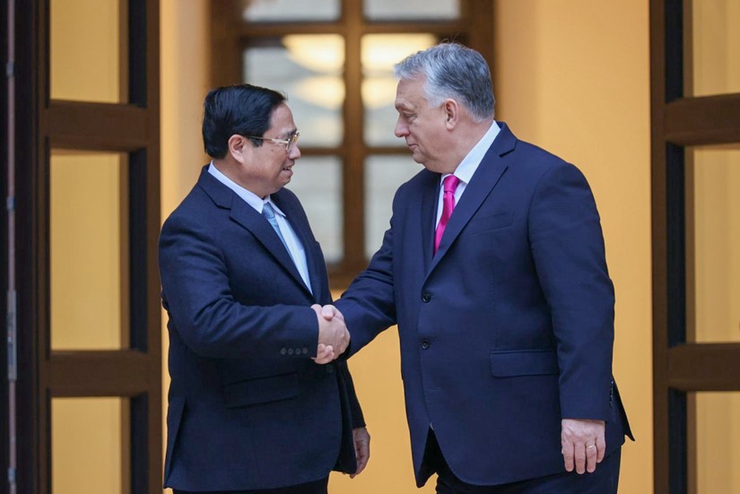 Thủ tướng Phạm Minh Chính và Thủ tướng Hungary Viktor Orban. Ảnh: VGP