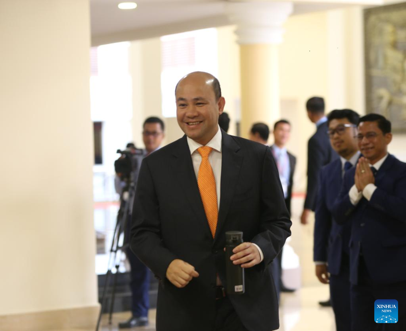 Bộ trưởng Dịch vụ Công dân Campuchia Hun Many được bầu làm Phó Thủ tướng Campuchia. Ảnh: Xinhua