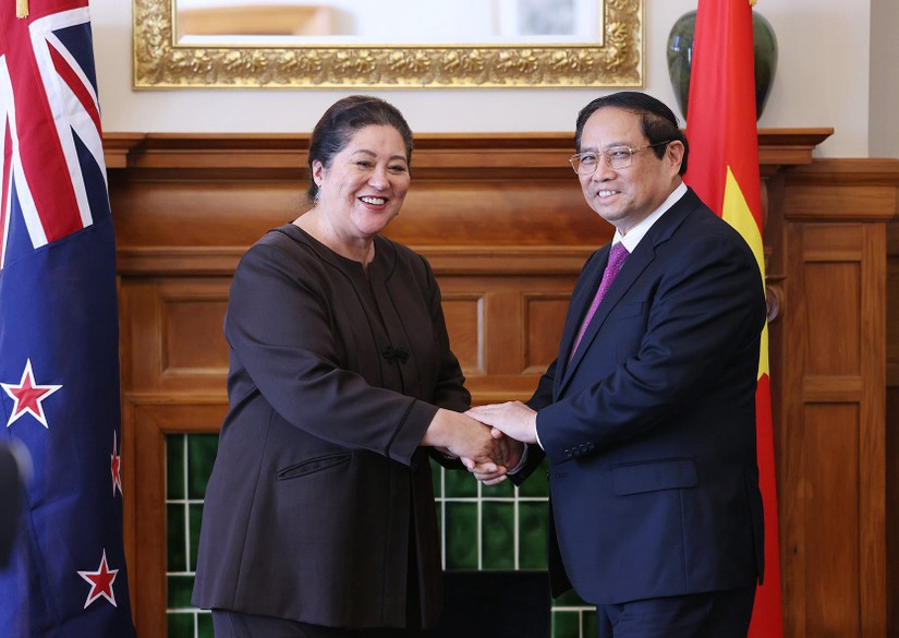 Thủ tướng Phạm Minh Chính và Toàn quyền New Zealand Cindy Kiro. Ảnh: VGP/