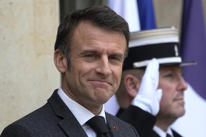 Tổng thống Pháp Emmanuel Macron. Ảnh: AP