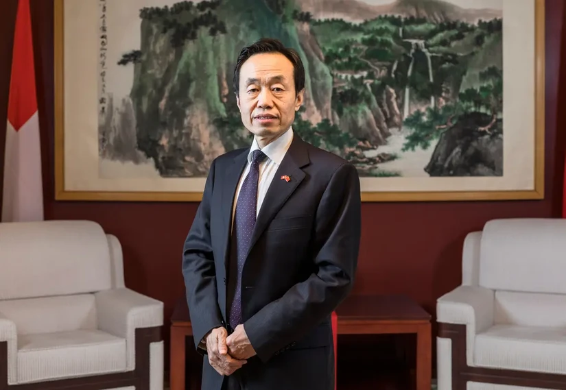 Đại sứ Trung Quốc tại Thụy Sĩ Wang Shihting. Ảnh: Luzerner Zeitung