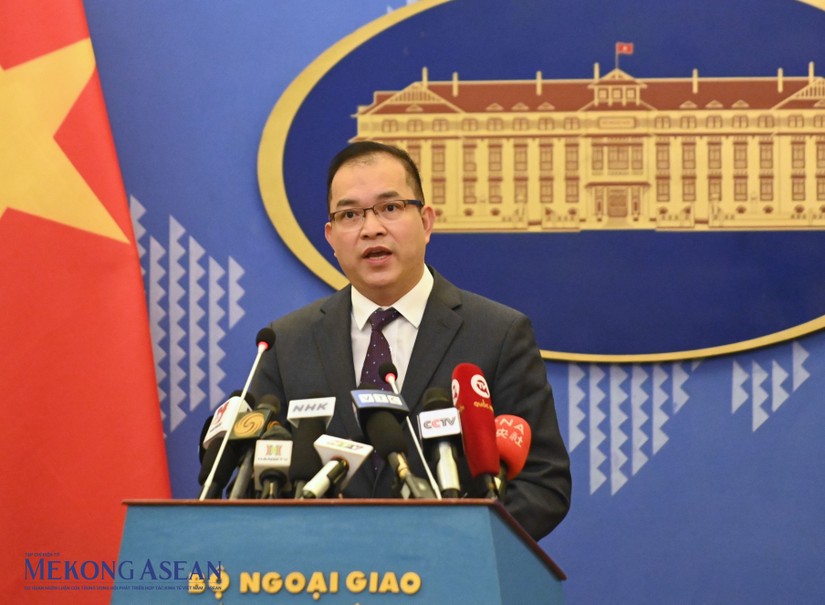Phó Phát ngôn Bộ Ngoại giao Việt Nam Nguyễn Đức Thắng. Ảnh: Đỗ Thảo