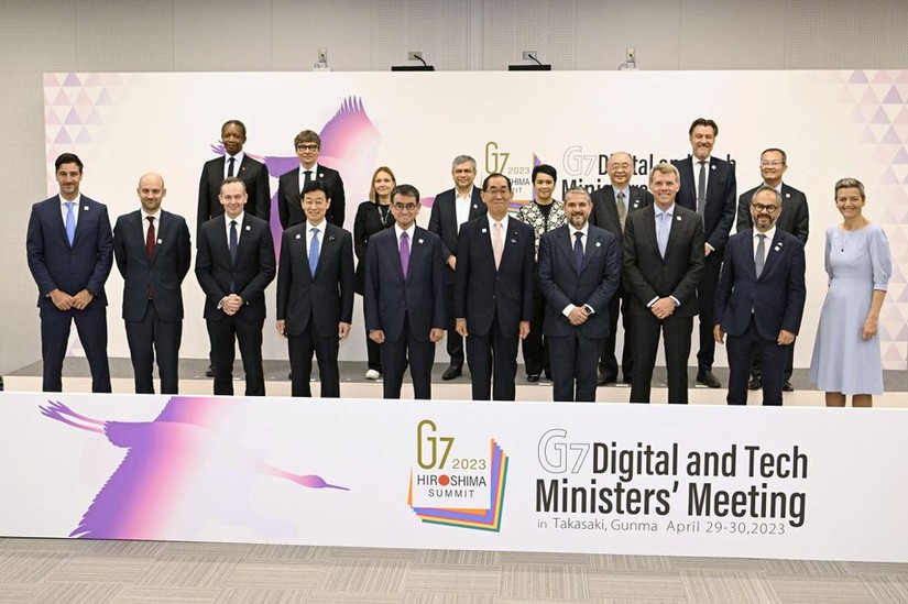 Hội nghị Bộ trưởng Công nghệ và Kỹ thuật số G7. Ảnh: Theo Reuters.