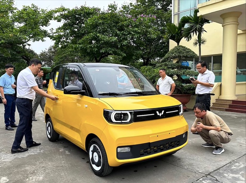 Lộ diện chiếc ô tô điện mini Wuling HongGuang MiniEV tại Việt Nam. Ảnh: TMT Motors.
