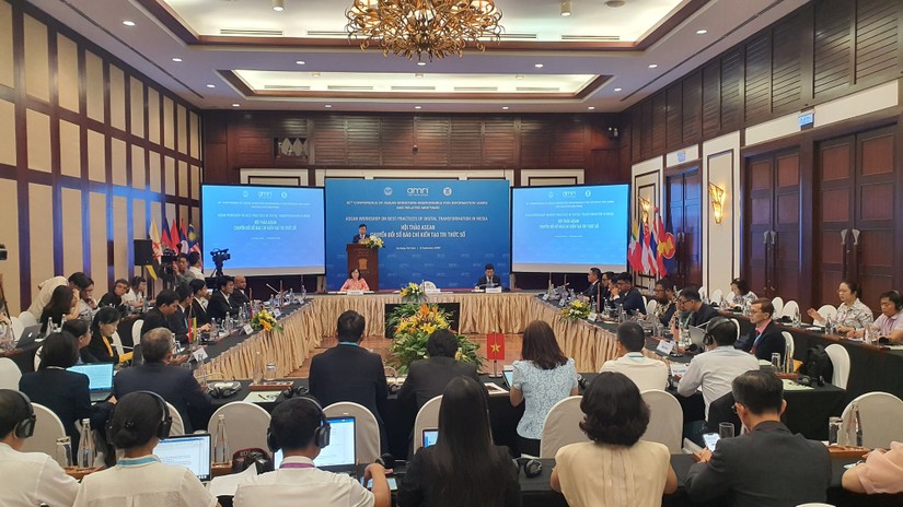 Hội thảo ASEAN chuyển đổi số báo chí kiến tạo tri thức số. Ảnh: VGP.