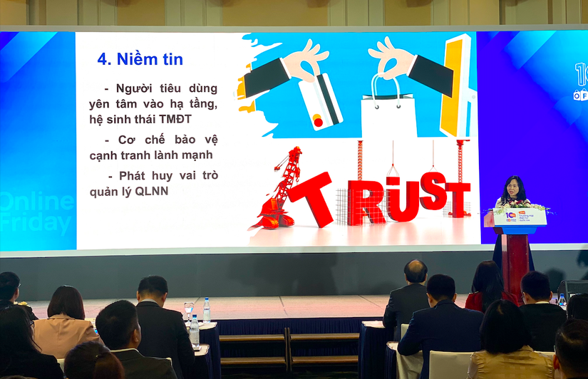 Hội nghị Phát triển thương mại điện tử Việt Nam. Ảnh: Hà Anh.