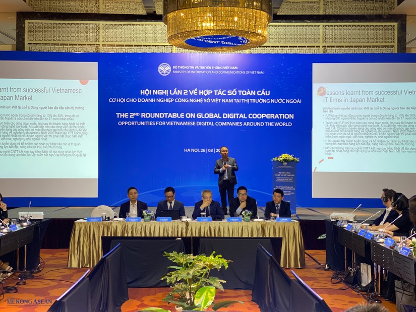 Hội nghị lần 2 về hợp tác số toàn cầu với chủ đề “Cơ hội cho doanh nghiệp công nghệ số Việt Nam tại thị trường nước ngoài”. Ảnh: Hà Anh - Mekong ASEAN.
