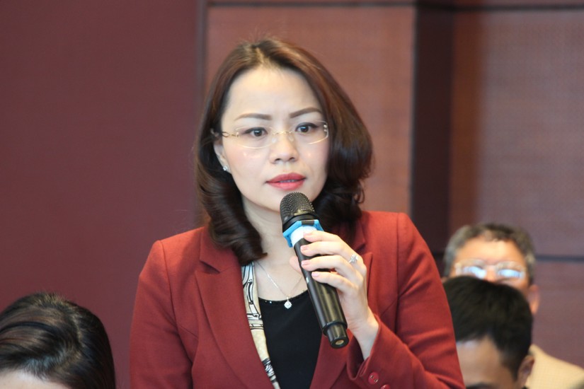 Bà Hương Trần Kiều Dung, Phó chủ tịch thường trực Tập đoàn FLC kiêm Chủ tịch CTCP Công ty Chứng khoán BOS.