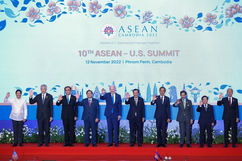Hội nghị Cấp cao ASEAN - Mỹ lần thứ 10 tại Campuchia. Ảnh: VGP